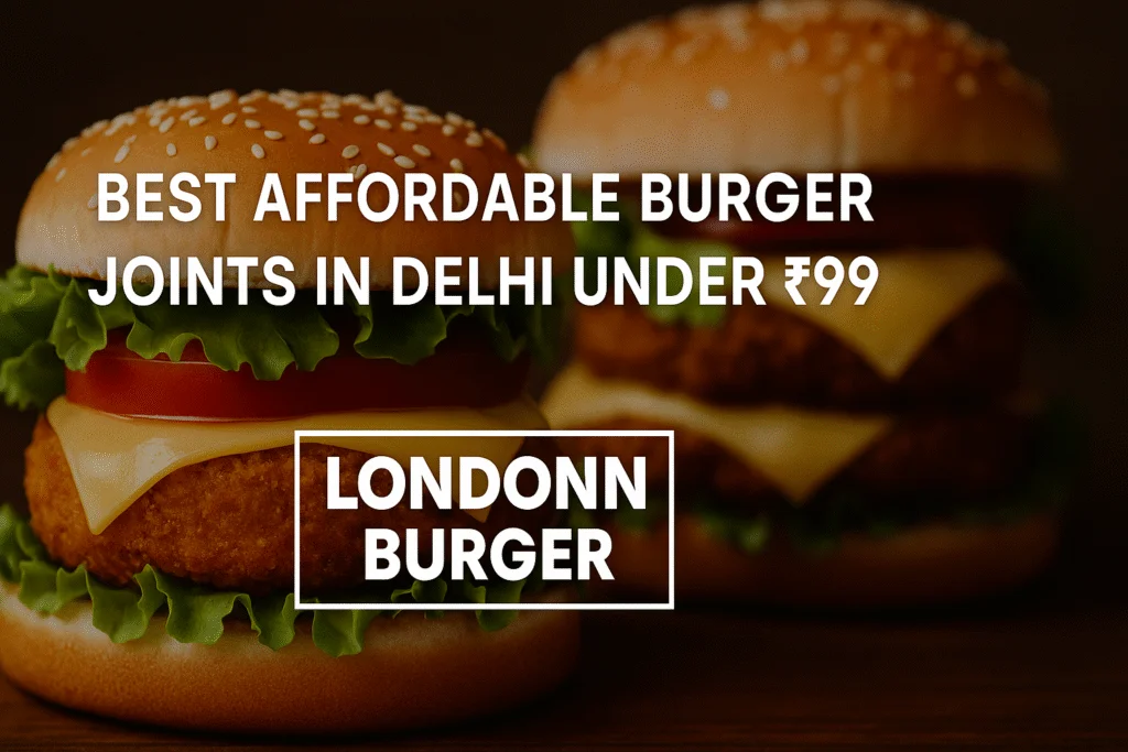 Best Affordable Burger Joints in Delhi Under ₹99
